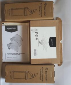 Amazon Basics Micro Cut Paper Shredder Sharpening & Lubricant Sheets, Pack of 24, White 15 712DpzdGbAL