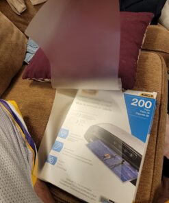 Fellowes Thermal Laminating Pouches, 3mil Letter Size Sheets, 9 x 11.5, 200 Pack, Clear (5743401) 3mil - 200 Pack 26 712E9ixNo L