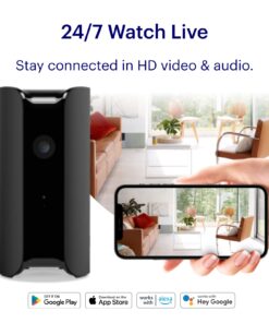 Alternative view of Canary Pro Indoor Home Security Camera 1080p HD WiFi IP | 24/7 Watch Live Video, Siren, Climate Monitor, Motion Alerts, Two-Way Talk, Night Vision, 10x Zoom, Private Mode, Works with Alexa and More