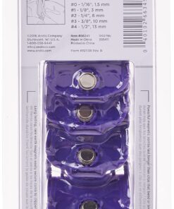 Andis 66345 Nano-Silver Magnetic Attachment 5 Combs with Long-Lasting Performance - Sizes 6", 8", 4", 3/8", 2", Provide Professional Haircuts and Styles – Purple Small (Pack of 1) 17 712ExG5MGGL