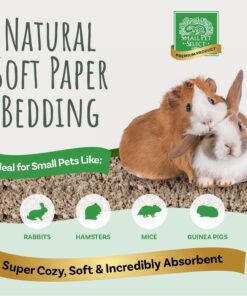 Small Pet Select Premium Small Animal Bedding, Natural Soft Paper Bedding for Small Indoor and Outdoor Pets, Made in USA, Jumbo Size 178 L Pack 27 712FFDRlNPL