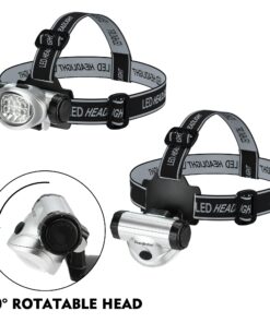 EverBrite 5-Pack LED Headlamp, 4 Lighting Modes, Pivoting Head with Adjustable Headband, Perfect for Running, Camping and Hiking, Batteries Included 23 712FIvN2zzL