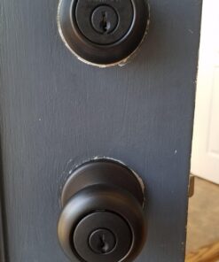Kwikset 690 Cove Entry Knob and Single Cylinder Deadbolt Combo Pack in Venetian Bronze Without SmartKey 22 712FNKCIH6L