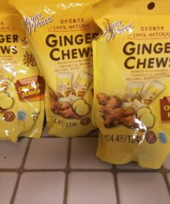 Prince of Peace 100% Natural Ginger Candy, 3 PAK - 3 X 4.4oz (3 x 125g) 10 712FUPV62FL