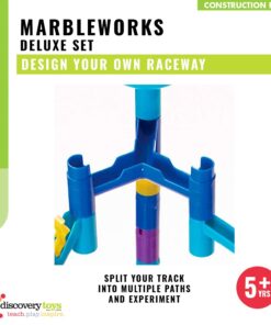 Discovery Toys Marbleworks Deluxe Marble Run | Kid-Powered Learning | STEM Educational Building Block Toy Learning & Childhood Development 5 Years Old and Up Deluxe Set 11 712Fhzb1HDL