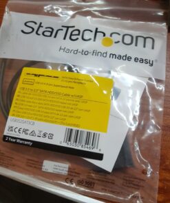 StarTech.com SATA to USB Cable - USB 3.0 to 2.5” SATA III Hard Drive Adapter - External Converter for SSD/HDD Data Transfer (USB3S2SAT3CB) USB 3.0 | 2.5" 32 712GLvDWQJL