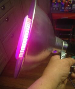 Indoor LED Grow Light Bulbs w/ Clamp Reflector (12W) Efficient Greenhouse Red & Blue Hydroponics Lighting | Produce Healthier Plants, Herbs, Flowers 32 712GP2KR9xL