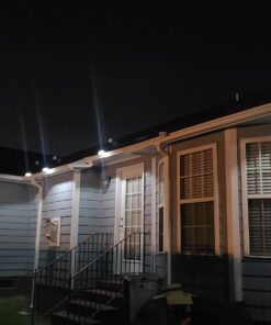 DBF Outdoor Solar Gutter Lights【Upgraded Version】 Solar Fence Post Lights Wall Mount Decorative Deck Lighting Auto On/Off Solar Landscape Lights for Eaves Yard Garden Highlight Gate (Pack of 6) White 41 712GhEJKA7L