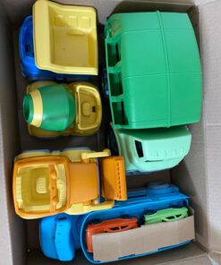 Green Toys Construction Vehicle Set, 3-Pack - Pretend Play, Motor Skills, Kids Toy Vehicles. No BPA, phthalates, PVC. Dishwasher Safe, Recycled Plastic, Made in USA. 44 712GoIucUEL