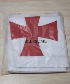 BLESSUME Medieval Templar Knight Cloak White Cape Halloween Costume Robe 15 712H0meZdLL