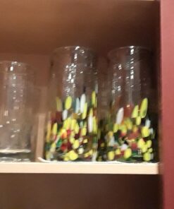 Novica Colorful Handblown Glass Highball Cocktail (Set of 6) 25 712H1XaYxyL