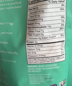 Viva Naturals Organic Coconut Flour (4 lbs) - Gluten Free Flour Substitute for Keto, Paleo and Vegan Baking, Low Fat and Fiber-Rich Coconut Baking Flour, Non-GMO, Unbleached and Unrefined, 1.81 kg 43 712HXCRCDkL