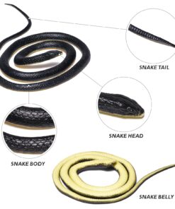 Alternative view of Brandon-super Realistic Rubber Black Snake 52 Inch Long Scare Toy