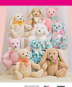 Simplicity US8044OS Children's Stuffed Animal Toy Sewing Pattern, One Size 36 712HnUgVG3L