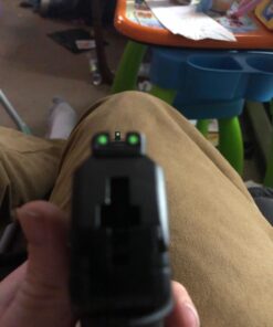 TRUGLO Tritium Handgun Sight High-Visible Night Sight with Daylight White Dot & Low-Light Tritium Glowing Green Dot, Compatible with Ruger Handguns Ruger LC 16 712Iy8IQLiL