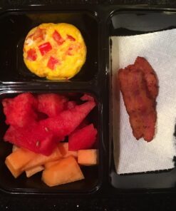 30 Value Pack - SimpleHouseware 3 Compartment Reusable Meal Prep Food Storage Container Lunch Boxes, Stackable and Dishwasher, Microwave, Freezer Safe (36 ounces) 30 Pack 31 712JGX7G0wL