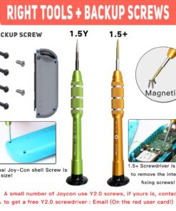 Alternative view of Joycon Joystick Replacement 2 Pack for Fix Drift Nintendo Switch Joy-Con Controller & Switch Lite Joystick Replacement Left/Right Analog Thumb Stick, Metal Latch, Include Y1.5