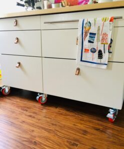 Online Best Service 4 Pack Caster Wheels Swivel Plate On Red Polyurethane Wheels (4 inch with Brake) 4 inch with Brake 30 712KlT3rcZL