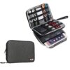 BUBM Double Layer Electronics Organizer, Travel Gadget Bag for Cables, Memory Cards, Flash Hard Drive and More, Fit for iPad or Tablet(up To 9.7")--Large, Gray Large,2-layer 31 712LJ3lbVsL