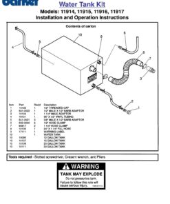 Barker Manufacturing Company 11916 20 Gal. Water Tank Kit , White 20 712LRkjJqkL