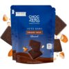 ChocZero's Keto Bark, Milk Chocolate Almonds, No Added Sugar, Low Carb, No Sugar Alcohols, Non-GMO (6oz per bag, 2 bags) 43 712LV 3BkdL