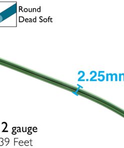 The Beadsmith Anodized Aluminum Wire – 12 Gauge – 39 feet – Kelly Green Color – Bendable Craft Wire Used to Jewelry Making, Wire Wrapping, Sculpting, Floral, Modeling and Other DIY Arts & Crafts 10 712MHzttgL