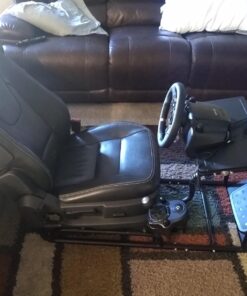 VEVOR Racing Simulator Stand Adjustable Steering Wheel Stand Carbon Steel Racing Wheel Stand fit for Logitech G25, G27, G29, G920, Racing Wheel Gaming Stand, Not Included Wheel,Pedals and Chair Black 69 712MYzO8wlL