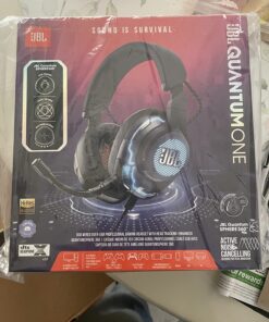 JBL Quantum ONE - Over-Ear Performance Gaming Headset with Active Noise Cancelling (Wired) - Black, Large Headphones 67 712N2hKnBzL