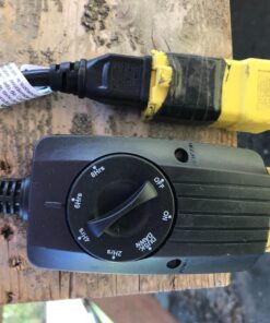 Coleman Cable 2001 Outdoor 24-Hour Mechanical Light Sensor Timer, Black 24-Hour with Light Sensor 28 712OLzeuCtL