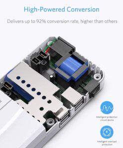 BESTEK Universal Travel Adapter 100-220V to 110V Voltage Converter 250W with 6A 4-Port USB Charging 3 AC Sockets and EU/UK/AU/US/India Worldwide Plug Adapter (White) 01 EU Plug White 22 712OhKg0dDL