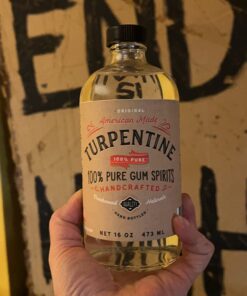 16 Oz 100% Pure Gum Spirits of Turpentine, Can 1 Pound (Pack of 1) 9 712PoTlTCPL