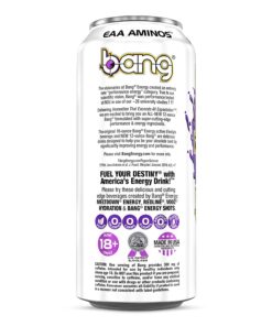 Bang Energy Drinks - 6, 16 ounce cans (Purple Haze) Purple Haze 16 Fl Oz (Pack of 6) 11 712Ps1RzpEL