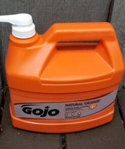 GOJO NATURAL ORANGE Pumice Hand Cleaner, 1 Gallon Quick Acting Lotion Hand Cleaner with Pumice Pump Bottle (Pack of 1) – 0955-02 128 Fl Oz (Pack of 1) 27 712QkjL1zJL