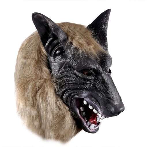 ONEDONE Wolf Head Mask for Halloween and Cosplay Costume Party April Fools Pranks Gifts