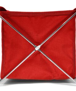 Foldable Shoe Cover Holder (Red) with Bonus: 1 Door Hanger Double Sided - Please Use Shoe Covers 15 712S5ds5ALL