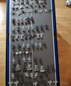 Monster Mini Action Figure Playset- 100 Horror Toy Miniatures w 13 Unique Sculpts - Dracula, Frankenstein, Giant Spiders and More- XL 1/32nd Scale Halloween Character Accessories 35 712SEftrEYL