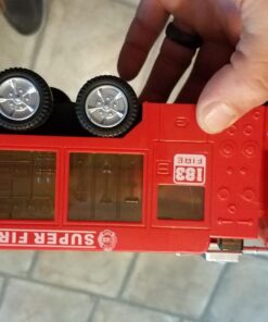 WolVolk Electric Firetruck - Unstoppable Adventure with Stunning 3D Lights and Sirens Fire Truck Toys for 3 Year Old Boys 22 712SJjDkdL