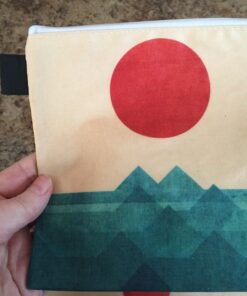 Artovida Artists Collective Lunch Baggies | Snack and Sandwich Bags with Zipper - Improved Dual Layer Design by Budi Kwan (Indonesia) The Ocean, the Sea, the Wave Budi Kwan - The Ocean - Baggie 35 712SWWlsdL