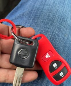 KeylessOption Keyless Entry Remote Control Car Key Fob Replacement for KBRASTU15, CWTWB1U733-Red (Pack of 2) Red 16 712Sm4Frs7L