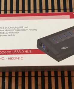Liztek USB 3.0 4-Port Hub up to 5Gbps Transfer Rates 33 712TG TdxzL