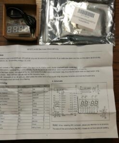 MiOYOOW 4-Digit Digital Clock Kits with PCB, DIY Alarm Clock Soldering Project Kit for Learning Electronics Soldering Practice with English Instructions 1 Pack-4 Digit Clock Kit(0.56 Inch) 81 712TTvGOQEL