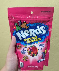 Nerds Gummy Clusters Candy, Rainbow, Resealable 8 Ounce Bag. 32 712Ti41yoBL