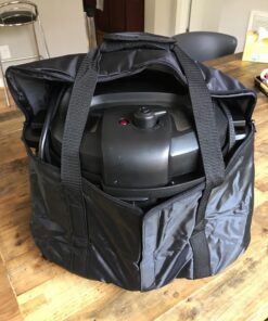 Hamilton Beach Portable Slow Cooker Travel Bag, Insulated Carrier Case for 4, 5, 6, 7 & 8 Quart Crock, Internal Mesh Net Holds Pot in Place, Compatible with Other Brands, Black (33002) 59 712Tt2fq3L