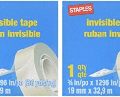 STAPLES 52477-P12 Invisible Tape 12 Pack (Each 36 Yards) 10 712UM4zzfQL