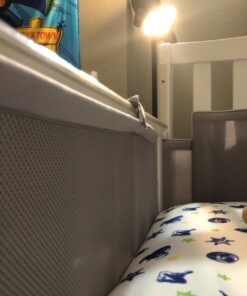 BreathableBaby Breathable Mesh Liner for Full-Size Cribs, Classic 3mm Mesh, Gray (Size 4FS Covers 3 or 4 Sides) 47 712VgIdLVwL