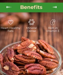 Sincerely Nuts - Raw Pecans (No Shell) | Two Lb. Bag | Shelled Whole Pecan | Delicious Healthy Snack Food | For Baking, Snacking and Dessert Treats | Gluten Free and Kosher | Fresh Resealable Bag 2 Pound (Pack of 1) 13 712VyS2Z2lL