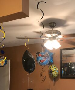 Amscan 12 Count Pokemon Foil Swirl Decorations, Multicolor 16 712WcYOLWAL