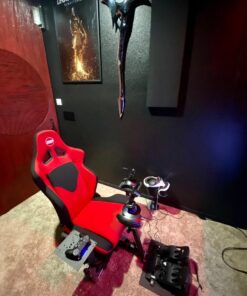 OpenWheeler Advanced Racing Simulator Seat Driving Simulator Gaming Chair with Gear Shift Mount Red 31 712WlgFnqL