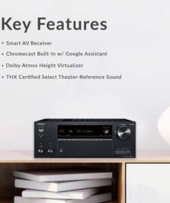 Onkyo TX-NR696 Home Audio Smart Audio and Video Receiver, Sonos Compatible and Dolby Atmos Enabled, 4K Ultra HD and AirPlay 2, Black 14 712XB5buJ2L