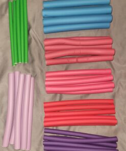 Tifara Beauty Salon Heatless Flexible Hair Rollers Curlers 42-pack 7" Soft Foam Flexi Twist Curling Rods for Short Long Hair 51 712XRyscL6L